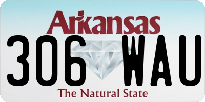 AR license plate 306WAU