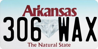 AR license plate 306WAX