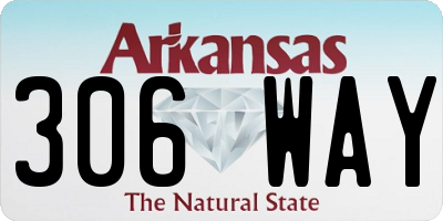 AR license plate 306WAY