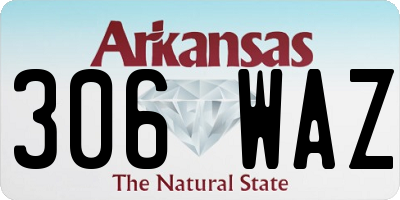 AR license plate 306WAZ