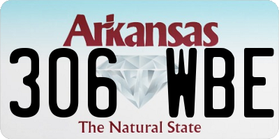 AR license plate 306WBE