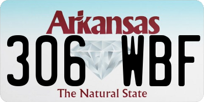 AR license plate 306WBF