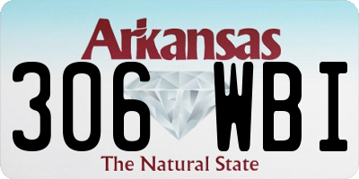AR license plate 306WBI