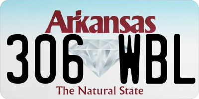 AR license plate 306WBL