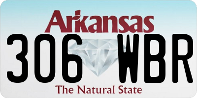 AR license plate 306WBR