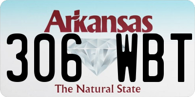 AR license plate 306WBT