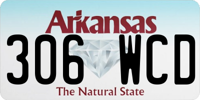 AR license plate 306WCD