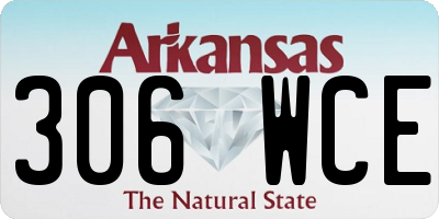 AR license plate 306WCE