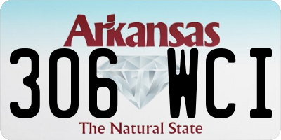 AR license plate 306WCI