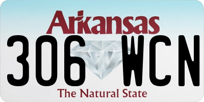 AR license plate 306WCN