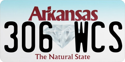 AR license plate 306WCS