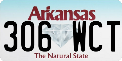 AR license plate 306WCT