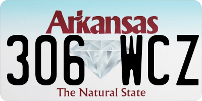 AR license plate 306WCZ