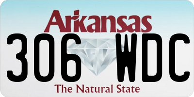 AR license plate 306WDC