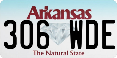 AR license plate 306WDE