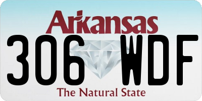AR license plate 306WDF