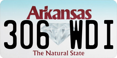 AR license plate 306WDI