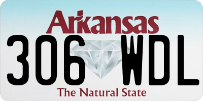 AR license plate 306WDL