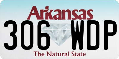AR license plate 306WDP