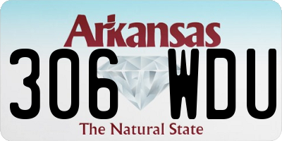 AR license plate 306WDU