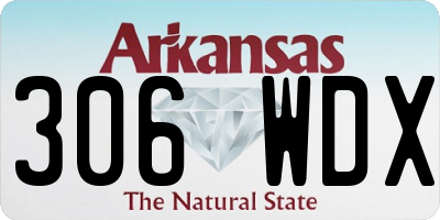 AR license plate 306WDX