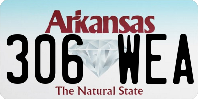 AR license plate 306WEA