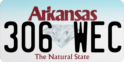 AR license plate 306WEC