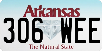 AR license plate 306WEE