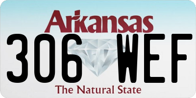 AR license plate 306WEF