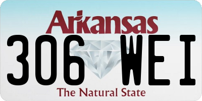 AR license plate 306WEI