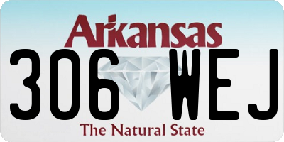 AR license plate 306WEJ