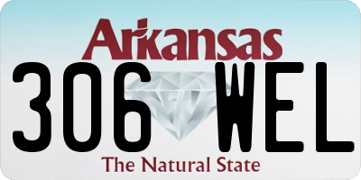 AR license plate 306WEL
