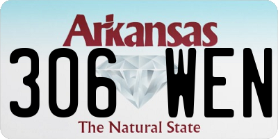 AR license plate 306WEN