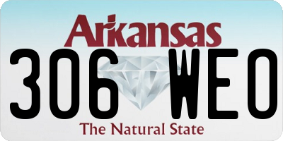 AR license plate 306WEO