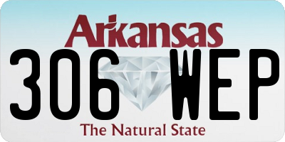 AR license plate 306WEP