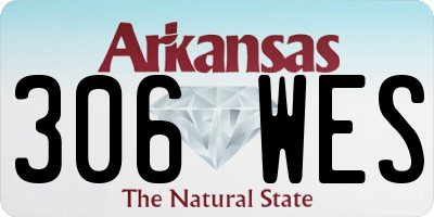 AR license plate 306WES