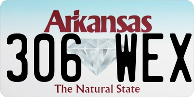AR license plate 306WEX