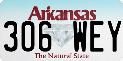 AR license plate 306WEY