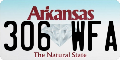 AR license plate 306WFA