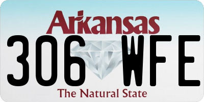 AR license plate 306WFE