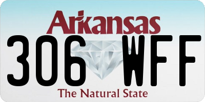 AR license plate 306WFF