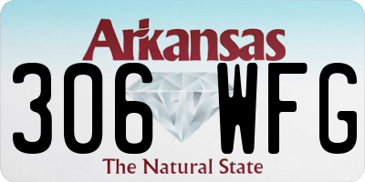 AR license plate 306WFG