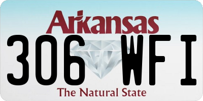 AR license plate 306WFI