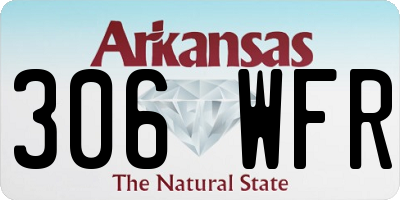 AR license plate 306WFR