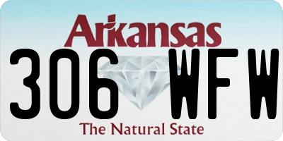 AR license plate 306WFW