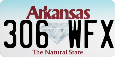 AR license plate 306WFX