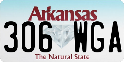 AR license plate 306WGA
