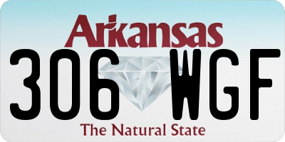 AR license plate 306WGF