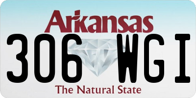 AR license plate 306WGI
