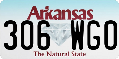 AR license plate 306WGO